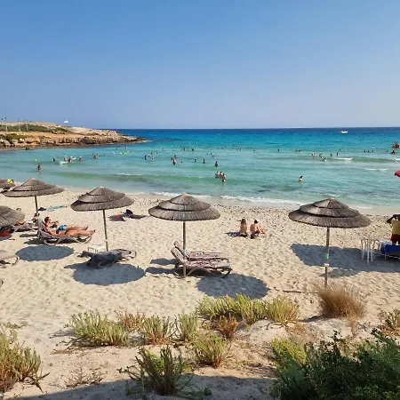 Апартаменты Nissi Golden Lovely One Bedroom With Spacious Terrace And Free Parking